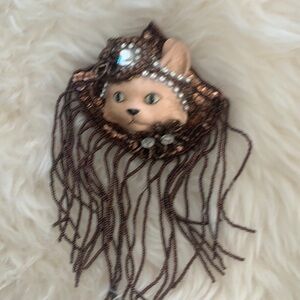 CAT PINS.  CREATED with VINTAGE PIECES